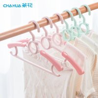 茶花婴儿衣架宝宝儿童衣服架挂衣加粗加厚宽肩无痕防滑小衣撑家用