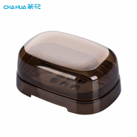 茶花肥皂盒学生宿舍皂盒沥水卫生间浴室简约带盖肥皂架盒子香皂盒带盖沥水款