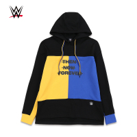 WWE潮牌2019秋季新款撞色刺绣印花连帽宽松套头卫衣外套潮男