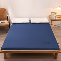 徽珩 四季可折叠垫被学生宿舍单人床垫 家用榻榻米床上用品 孔雀蓝 90*200cm单人床垫 cp22