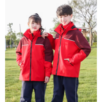 徽珩中学生三合一冲锋衣校服运动服三件套fz-89蓝色