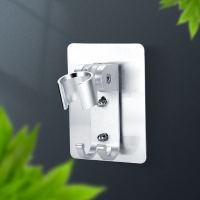 花洒支架免打孔软管座淋浴莲蓬头淋雨浴室挂钩配件可调节喷头架 无痕可调支架（免打孔）