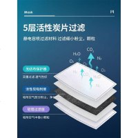 口罩防尘透气防风可洗纯棉黑男成人时尚防护可水洗口鼻罩个性口覃