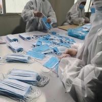 100只一次性口罩 成人防尘透气口鼻罩 三层过滤棉防飞沫批 发