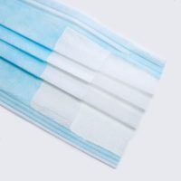 一次性口罩三层儿童高品质加厚防雾霾熔喷布过滤透气呼吸蓝色