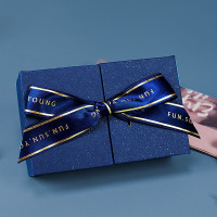 礼品盒 圣诞节礼品送男友朋友同事包装盒 商务简约空纸盒子送礼长方形大号创意生日盒