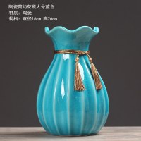 乔迁礼品欧式陶瓷插花花瓶现代简约创意客厅干花器家居酒柜店铺装饰品摆件
