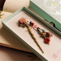 古风金鱼杆金属书签流苏吊坠礼品书签学生奖品送同学