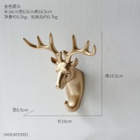 北欧现代家居ins风简约创意墙面上房间装饰品动物鹿头壁挂钩壁饰