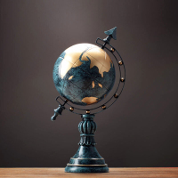 老板桌摆件 地球仪摆件客厅书房书柜摆件 老板办公室摆件
