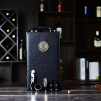 单支葡萄酒红酒礼品盒红酒盒子皮质酒盒装礼盒定制红酒包装盒单只双支不含红酒