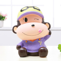 不怕摔创意可爱大号猴子存钱罐卡通储蓄罐儿童存钱罐生日创意存钱罐儿童小孩