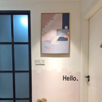 乔迁礼品文艺复古餐厅客厅玄关装饰画沙发背景墙挂画后现代简约抽象画ins