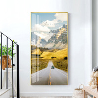 乔迁礼品现代简约 玄关装饰画走廊过道挂画进墙壁画现代简约轻奢风景画