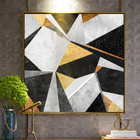 乔迁礼品现代抽象几何装饰画客厅沙发背景墙玄关壁画设计师样板房酒店壁画