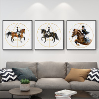 乔迁礼品现代简约装饰画大尺寸客厅正方形艺术挂画玄关走廊过道壁画