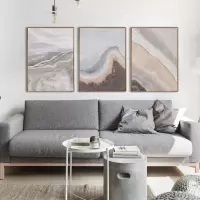 乔迁礼品原创抽象装饰画北欧挂画客厅沙发背景墙三联画餐厅画卧室床头壁画