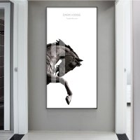 乔迁礼品美式轻奢玄关装饰画大尺寸客厅走廊壁画北欧现代简约书房挂画