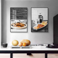乔迁礼品餐厅装饰画现代简约 咖啡厅面包店北欧风格挂画 饭厅墙壁装饰壁画