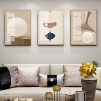 乔迁礼品客厅装饰画北欧风格挂画大气轻奢画沙发背景墙画现代简约几何壁画