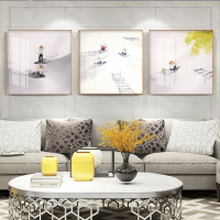 乔迁礼品现代新中式挂画客厅禅意装饰画山水风景画书房卧室壁画设计师推荐