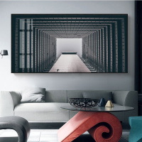 乔迁礼品轻奢客厅装饰画黑白大气卧室床头壁画现代简约沙发背景墙挂画横幅