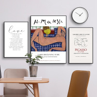 乔迁礼品野兽派马蒂斯海报北欧装饰画客厅抽象派壁画餐厅卧室简约组合挂画