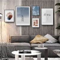 乔迁礼品北欧客厅装饰画沙发后背景墙现代简约创意几何抽象玄关画餐厅挂画