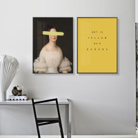 乔迁礼品北欧现代装饰画简约色大卫塑挂画像墙画餐厅客厅卧室壁画