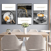 乔迁礼品北欧餐厅装饰画轻奢酒柜墙上现代简约饭厅现代简约酒杯厨房挂画