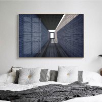 乔迁礼品现代简约建筑装饰画大幅工业风办公室挂画横幅别墅壁画样板房画