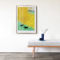 乔迁礼品安德烈 布拉吉利艺术家小众简约墙画风景装饰画