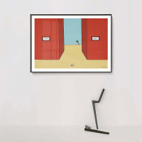 乔迁礼品北欧风格客厅沙发背景墙装饰画现代简约小众卧室书房玄关楼梯挂画