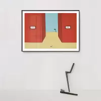 乔迁礼品北欧风格客厅沙发背景墙装饰画现代简约小众卧室书房玄关楼梯挂画