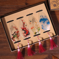 叶脉书签套装中国风礼品书老外 古风书签套装中国特色礼品送老外商务礼品出国外事礼品