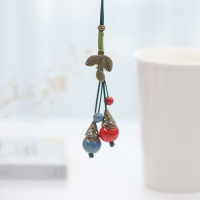 新款简约长款毛衣链民族风创意手工陶瓷项链时尚女款饰品送女孩子生日