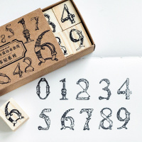 32号星球万事屋木质印章套装手帐素材复古边框diy邮戳文字印个性礼品送闺蜜送朋友