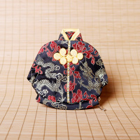 中国风特色丝绸织锦缎盘扣唐装小衣服零钱包硬币包出国礼品送老外特色送闺蜜送朋友送客户