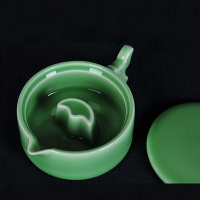 多功能墨池笔架搁笔墨海笔洗带盖砚台多用陶瓷文房四宝墨碟套装送长辈送朋友