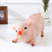 儿童存钱罐创意可爱小猪储蓄钱罐树脂十二生肖硬币零钱罐男孩女孩