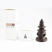 生日紫砂香炉家用室内创意香薰炉香座线香托小香插炉小号塔香炉 烟雨西子单个