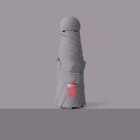 胶囊太阳伞女防晒防紫外线遮阳晴雨伞两用迷你五折叠超轻小巧便携 星空灰(加大五折8骨pro)