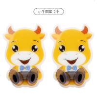 创意电源挂放插头的挂钩厨房粘胶壁挂收纳免打孔强力插座无痕粘钩 小牛[2个装]