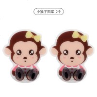 创意电源挂放插头的挂钩厨房粘胶壁挂收纳免打孔强力插座无痕粘钩 小猴子[2个装]