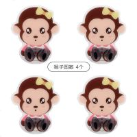 创意电源挂放插头的挂钩厨房粘胶壁挂收纳免打孔强力插座无痕粘钩 小猴子[4个装]