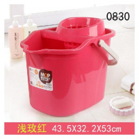 浅玫红0830地拖桶 拖把白铁拖把桶水单水桶家居套装甩干拖把桶头压清洁车洗珠江扫地[3月19日发完]