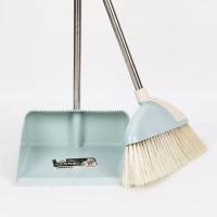 粉色 扫把簸箕套装 加密刷毛挂齿 塑料 家居清洁用品 美观耐用 好用