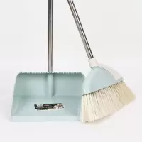 粉色 扫把簸箕套装 加密刷毛挂齿 塑料 家居清洁用品 美观耐用 好用