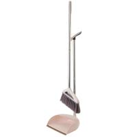 全面升级长锯齿款-米色(2件套) 家居清洁用品笤帚带刮齿簸箕扫把套装扫地清洁笤帚工具家用软毛扫[3月12日发完]