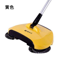 柠檬黄[2布] 手推式扫地机拖把家用懒人拖帚扫把簸箕套装神器家庭清洁正常发货